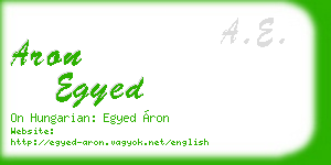 aron egyed business card